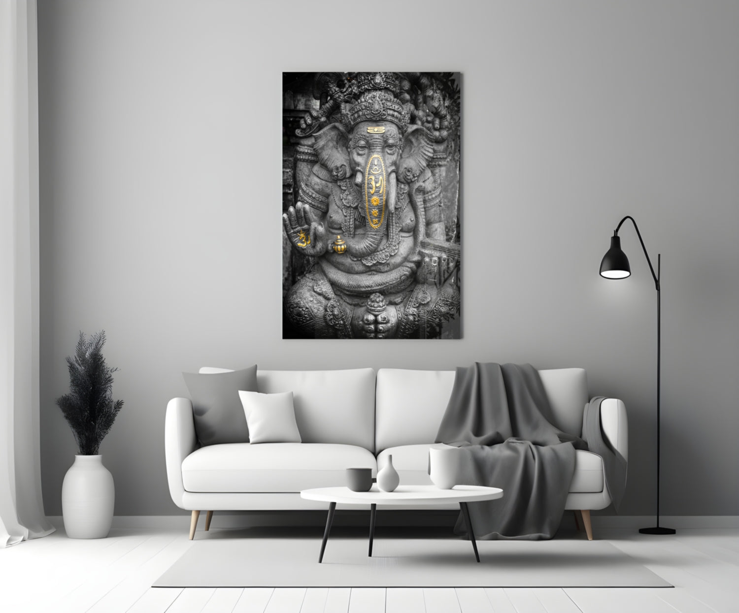 Ganesha Glass Wall Art.