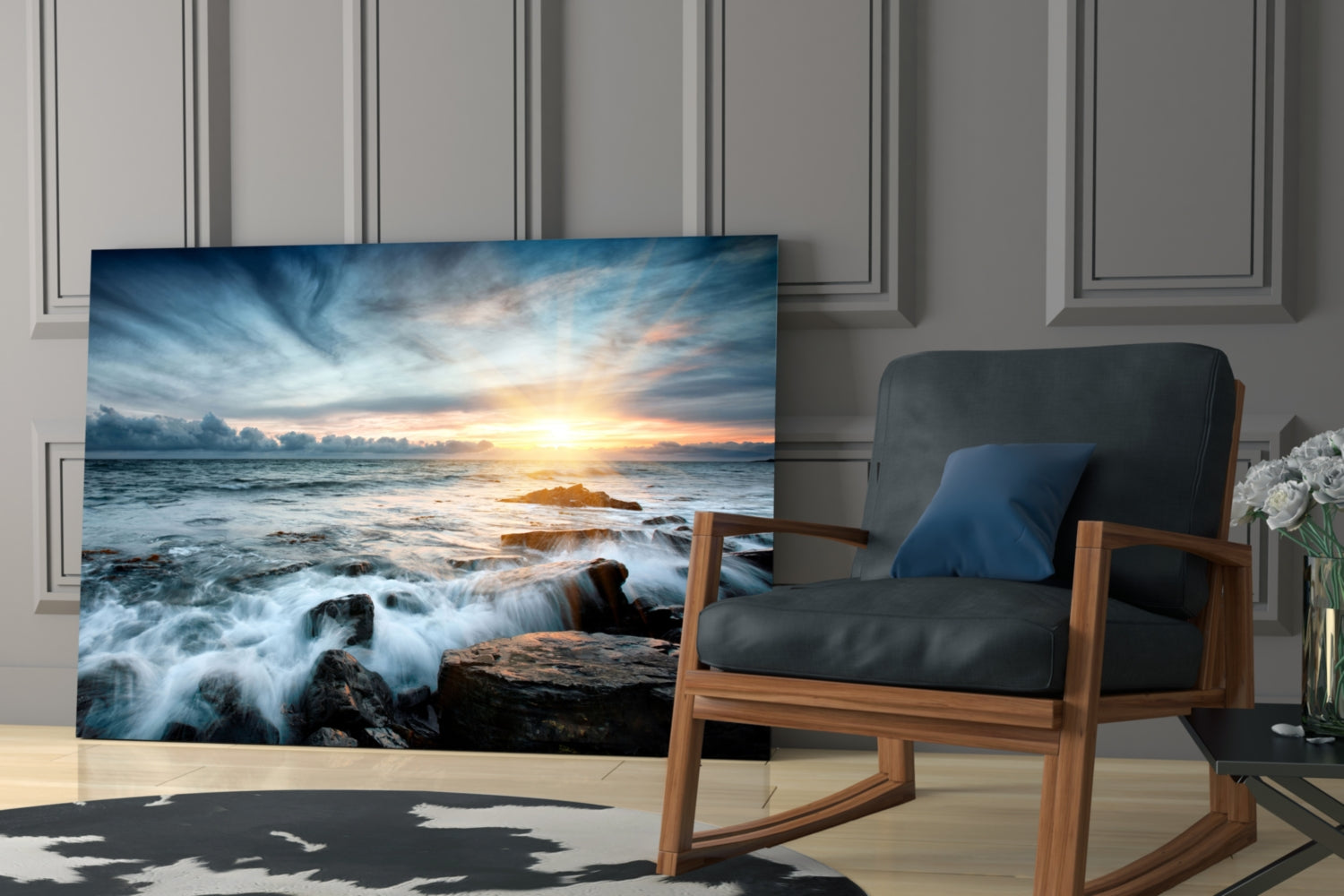 Sunset Glass Wall Art.