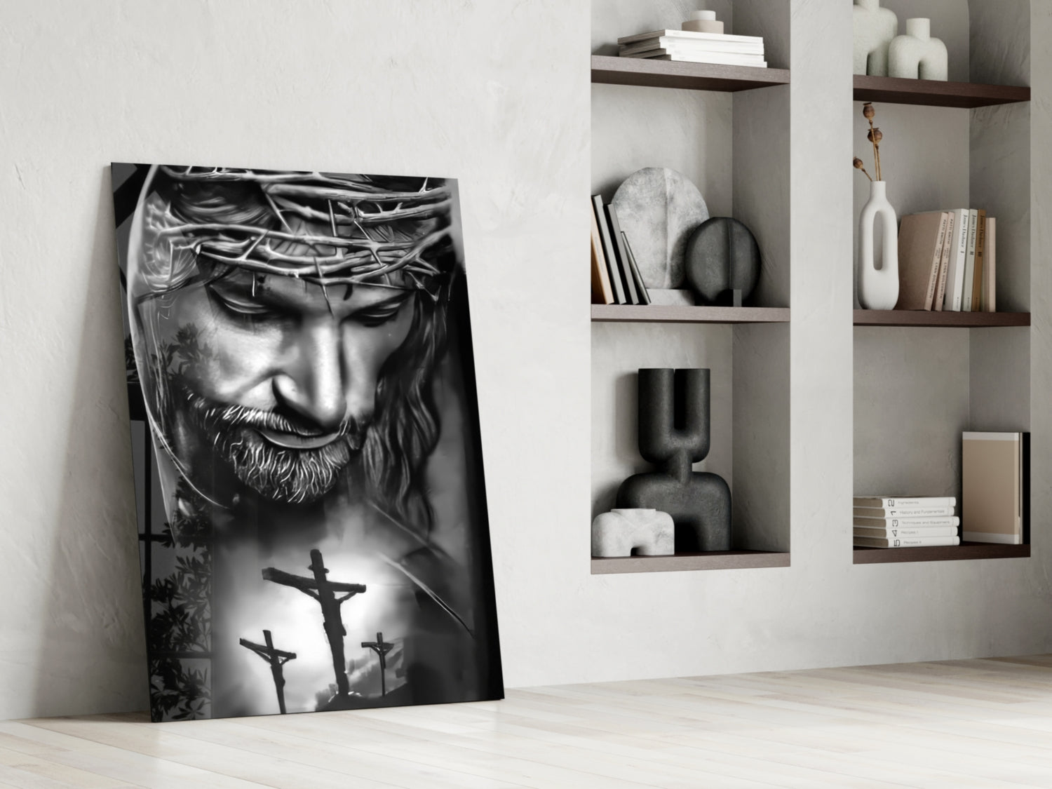 Jesus Glass Wall Art.
