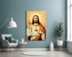 Jesus artwork styled in a creative loft interior