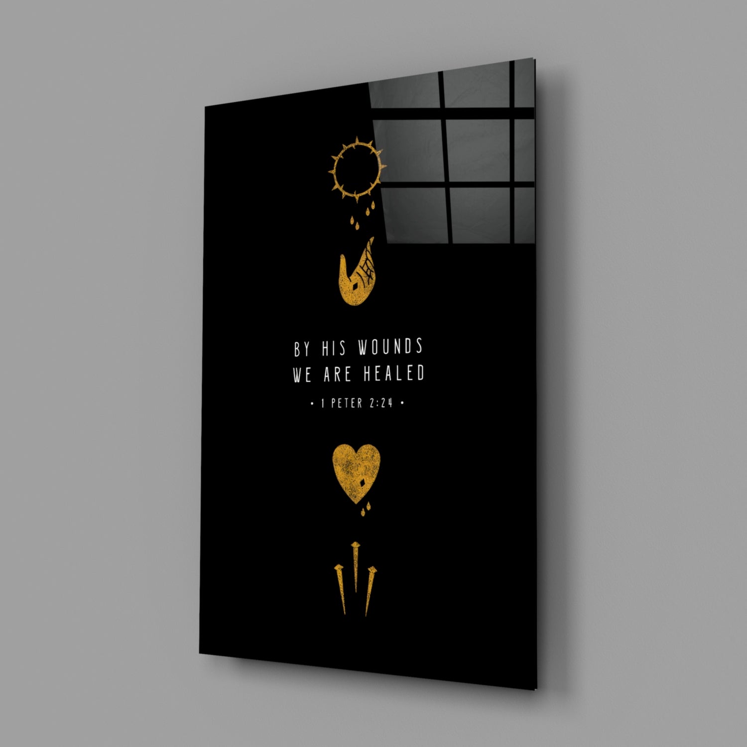 We are Healed Glass Wall Art.