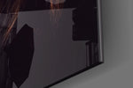 Cinematic artwork in a sacred-leaning living room
