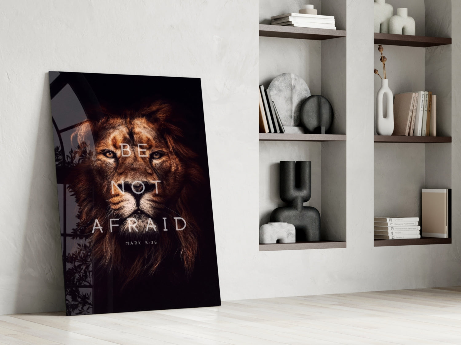 Lion Glass Wall Art.