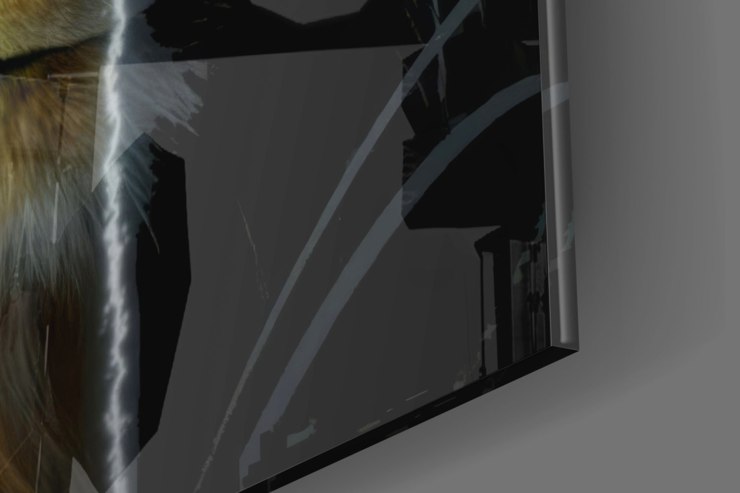 Lion Glass Wall Art.