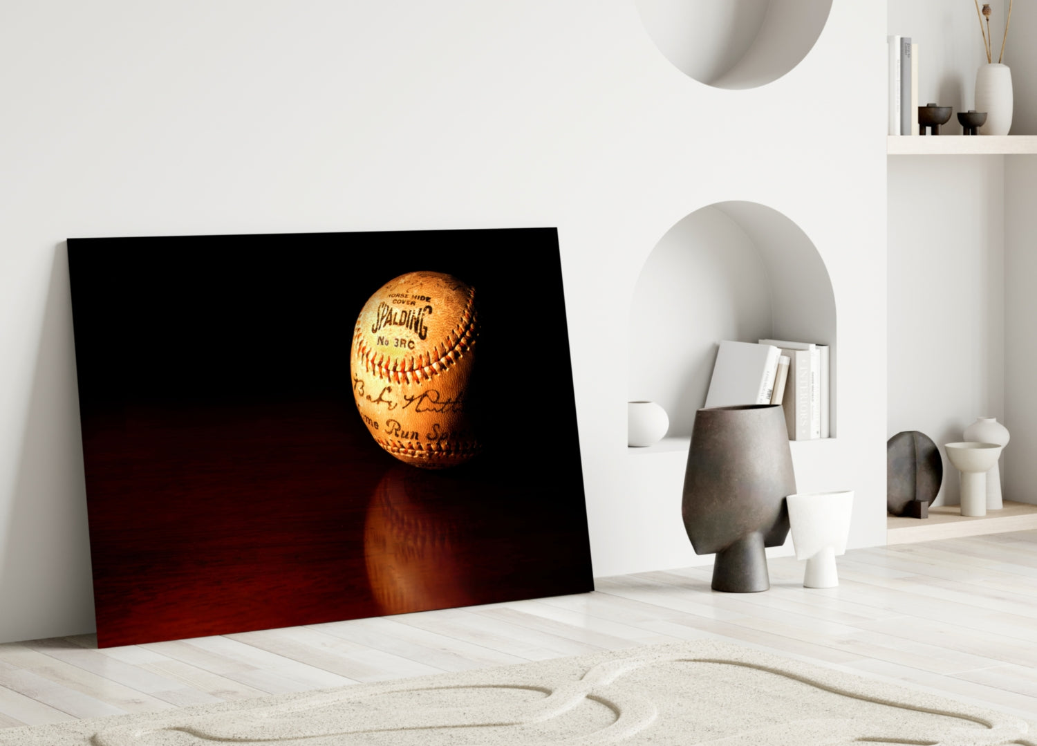 Baseball Glass Wall Art.