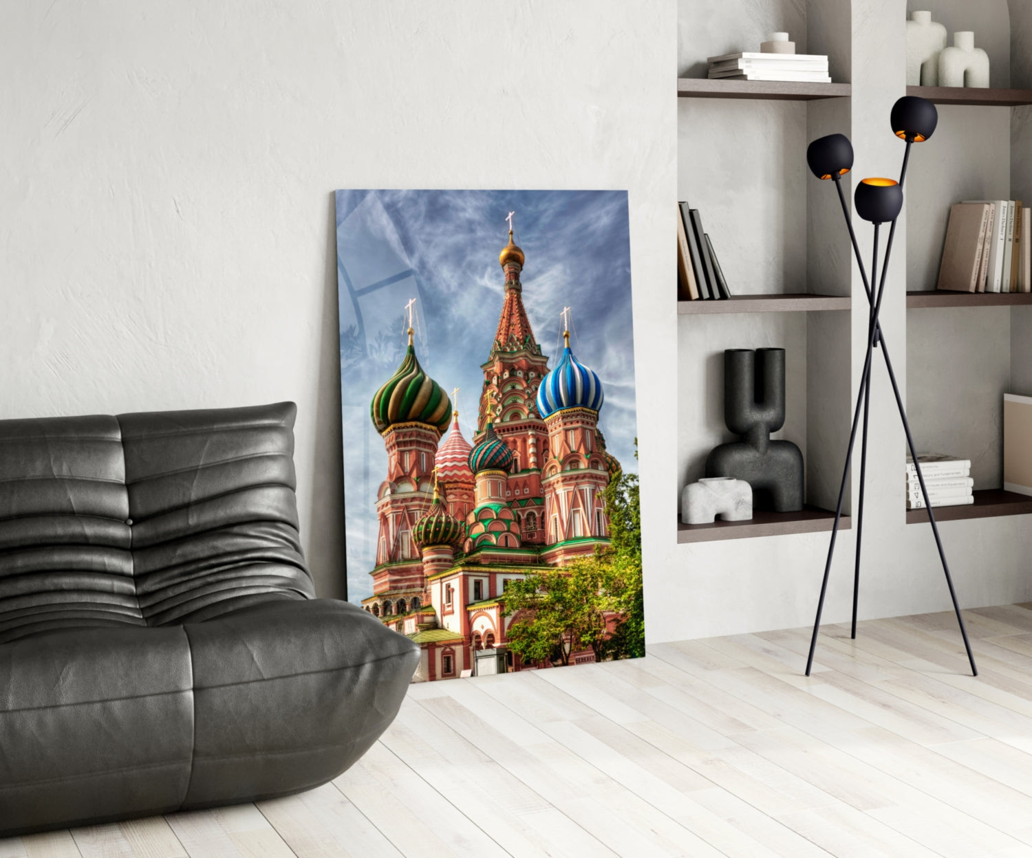 Saint Basil's Cathedral Glass Wall Art.