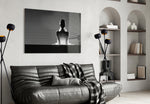 Against the Wall artwork styled in a designer office interior