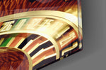 Cinematic artwork in a poker lounge interior