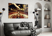 Gamble artwork styled in a creative loft interior