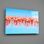 Wildlife panel anchoring a creative loft wall