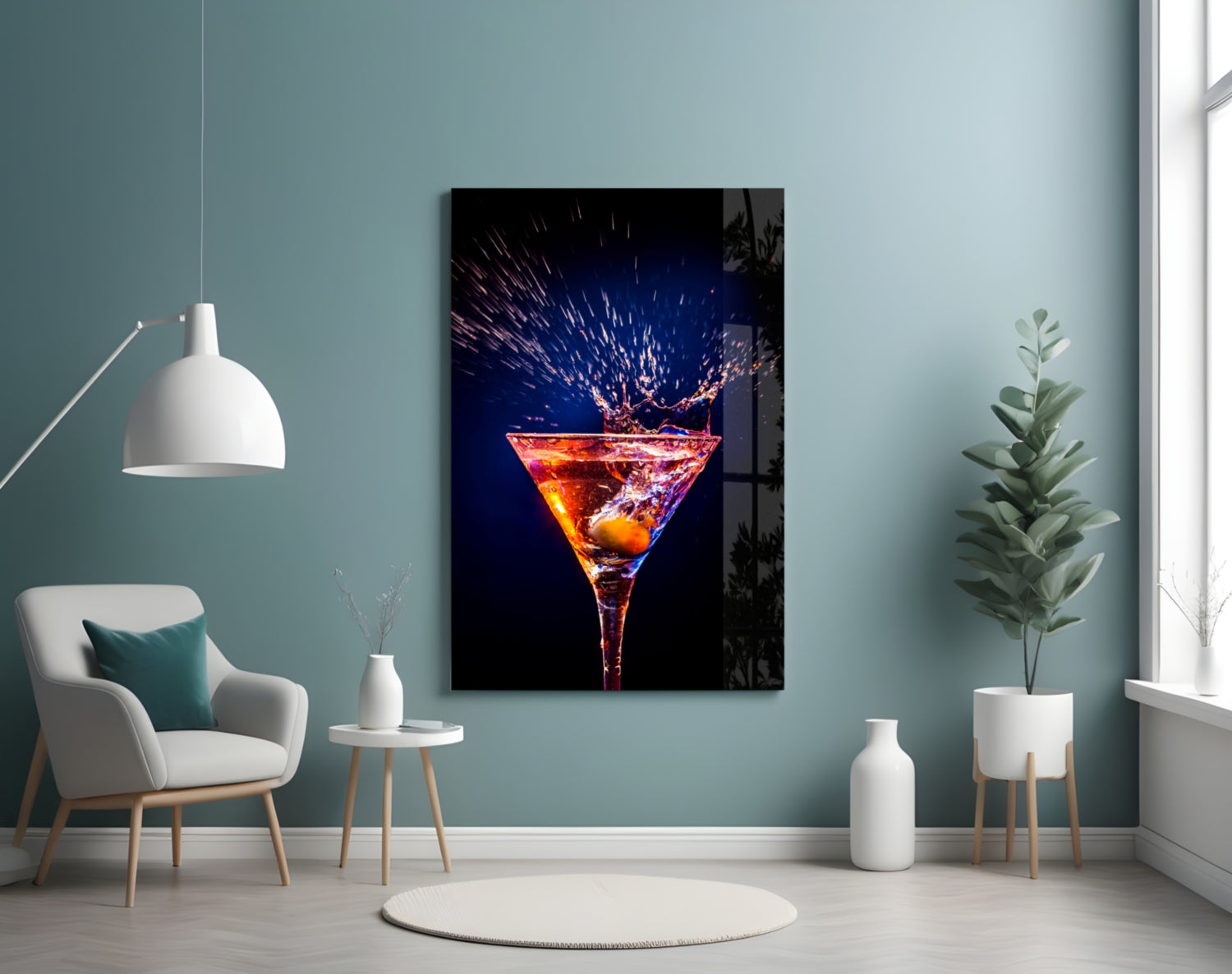 Coctail Glass Wall Art.