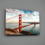 Cityscape panel anchoring a creative loft wall