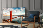 Cityscape yatay panel against a sky-blue painted accent wall