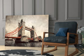 Cityscape yatay panel against a warm-cream painted accent wall