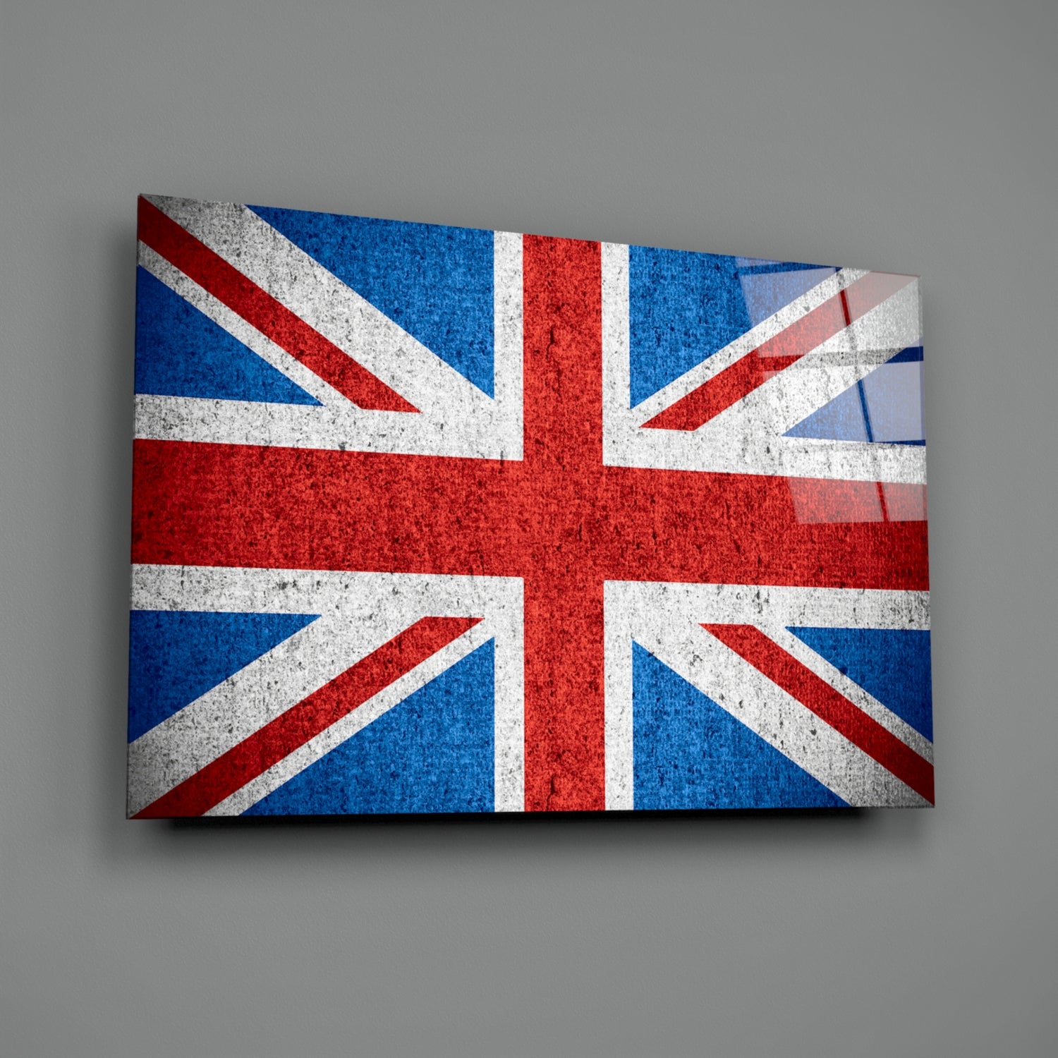 Flag of the United Kingdom Glass Wall Art.