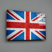 Patriotic panel anchoring a man cave wall
