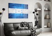 Flag of Honduras artwork styled in a study interior