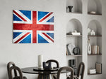 Patriotic glass print bringing British edge to a hallway