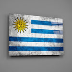 Patriotic panel anchoring a man cave wall
