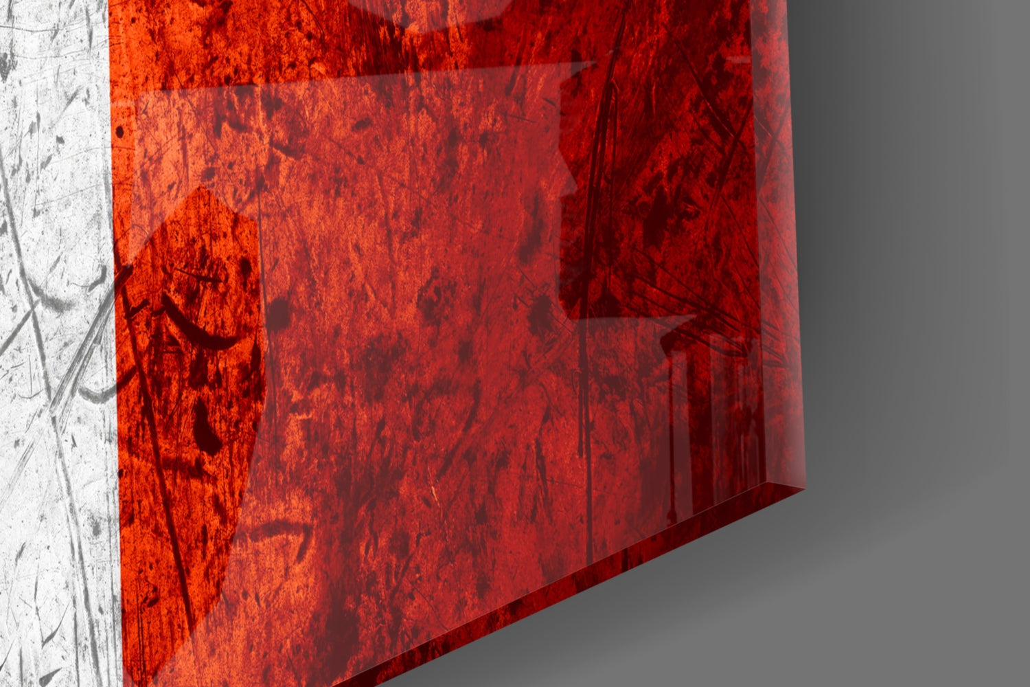 Flag of Peru Glass Wall Art.