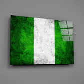 Patriotic panel anchoring a man cave wall