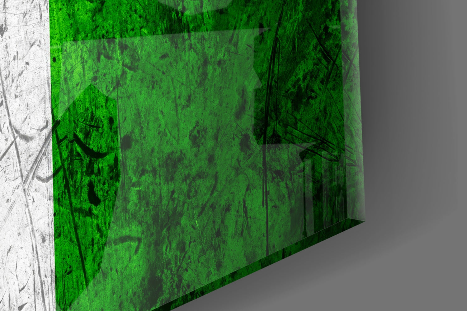 Flag of Nigeria Glass Wall Art.