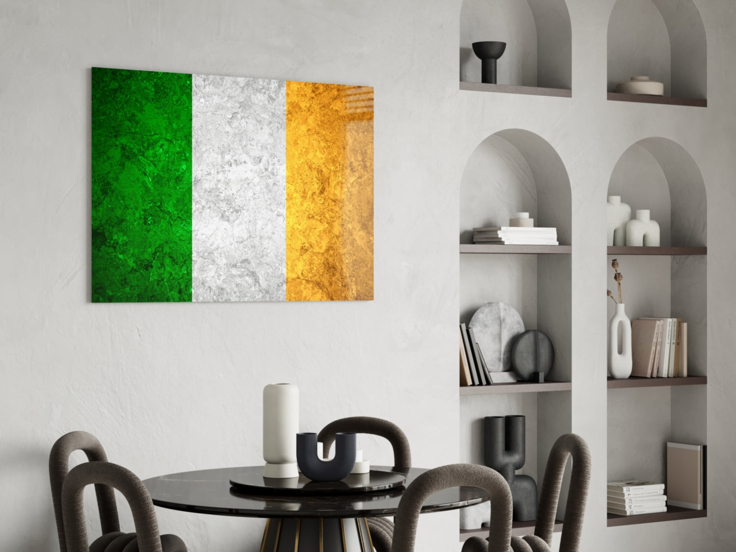 Flag of Ireland Glass Wall Art.