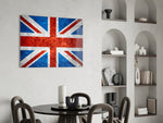 Patriotic glass print bringing British edge to a hallway