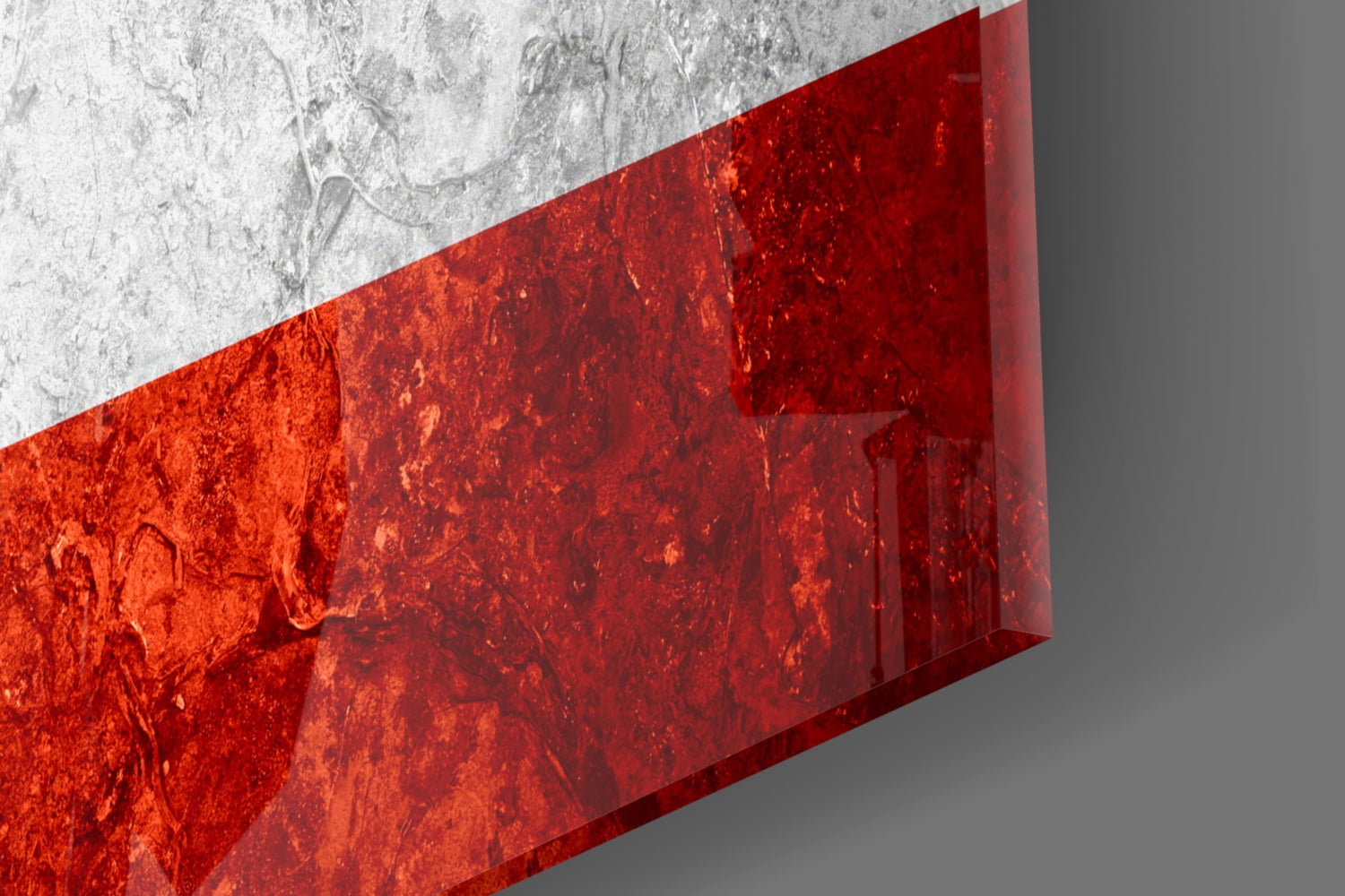 Flag of Puerto Rico Glass Wall Art.