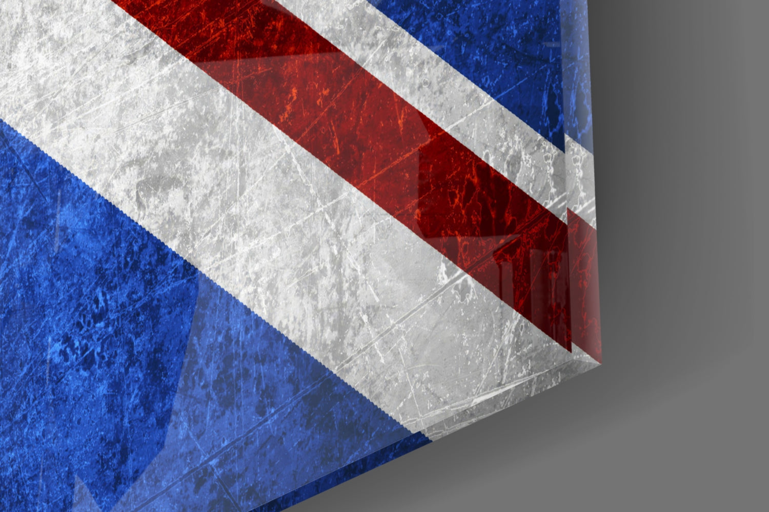 Flag of United Kingdom Glass Wall Art.