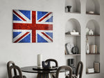 Patriotic glass print bringing British edge to a hallway