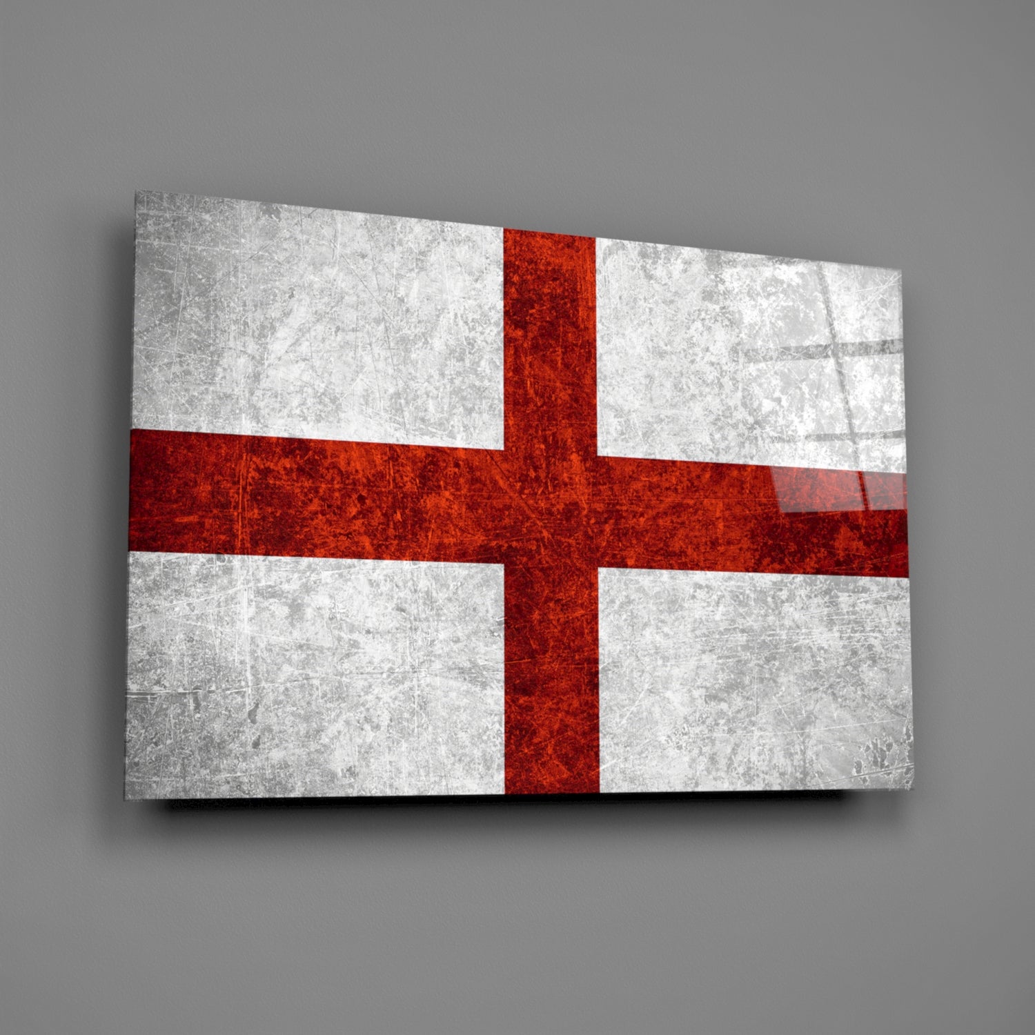 Flag of England Glass Wall Art.