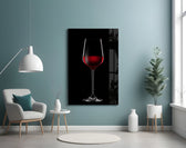 Wine artwork styled in a private cellar interior