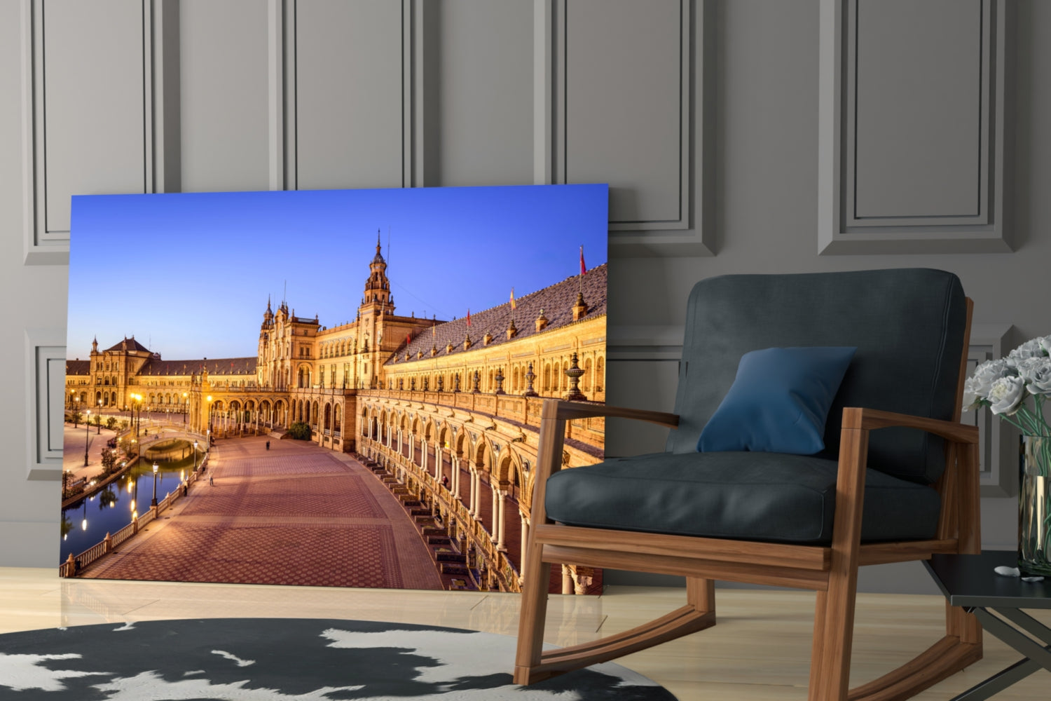 Sevilla  Glass Wall Art.