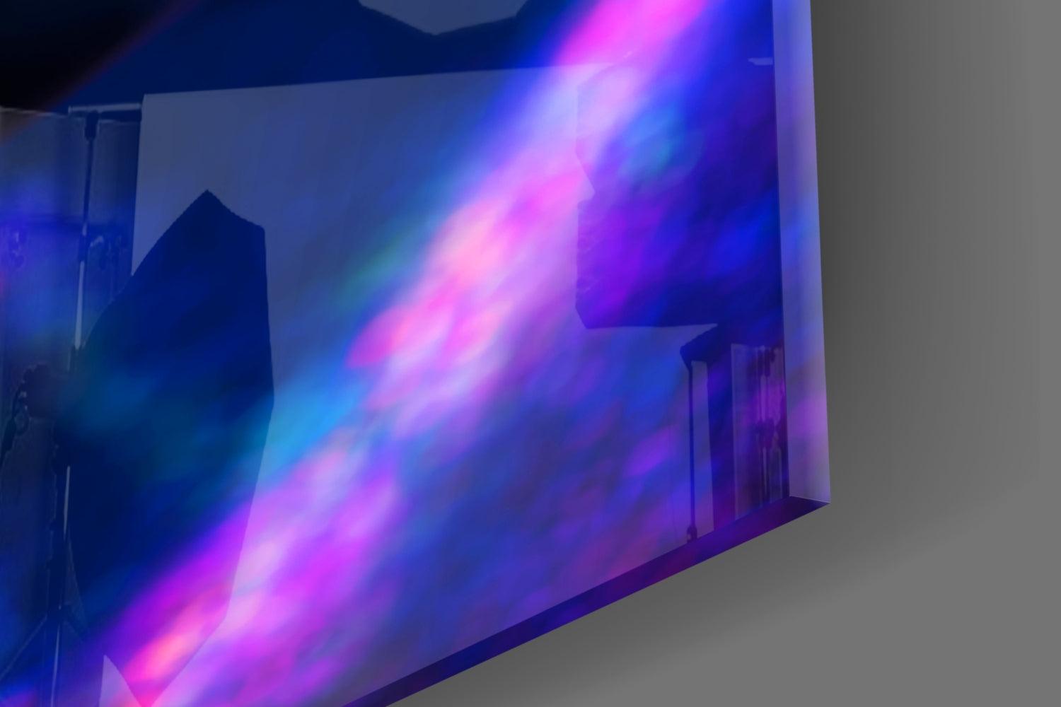 Neon Make Up Glass Wall Art.