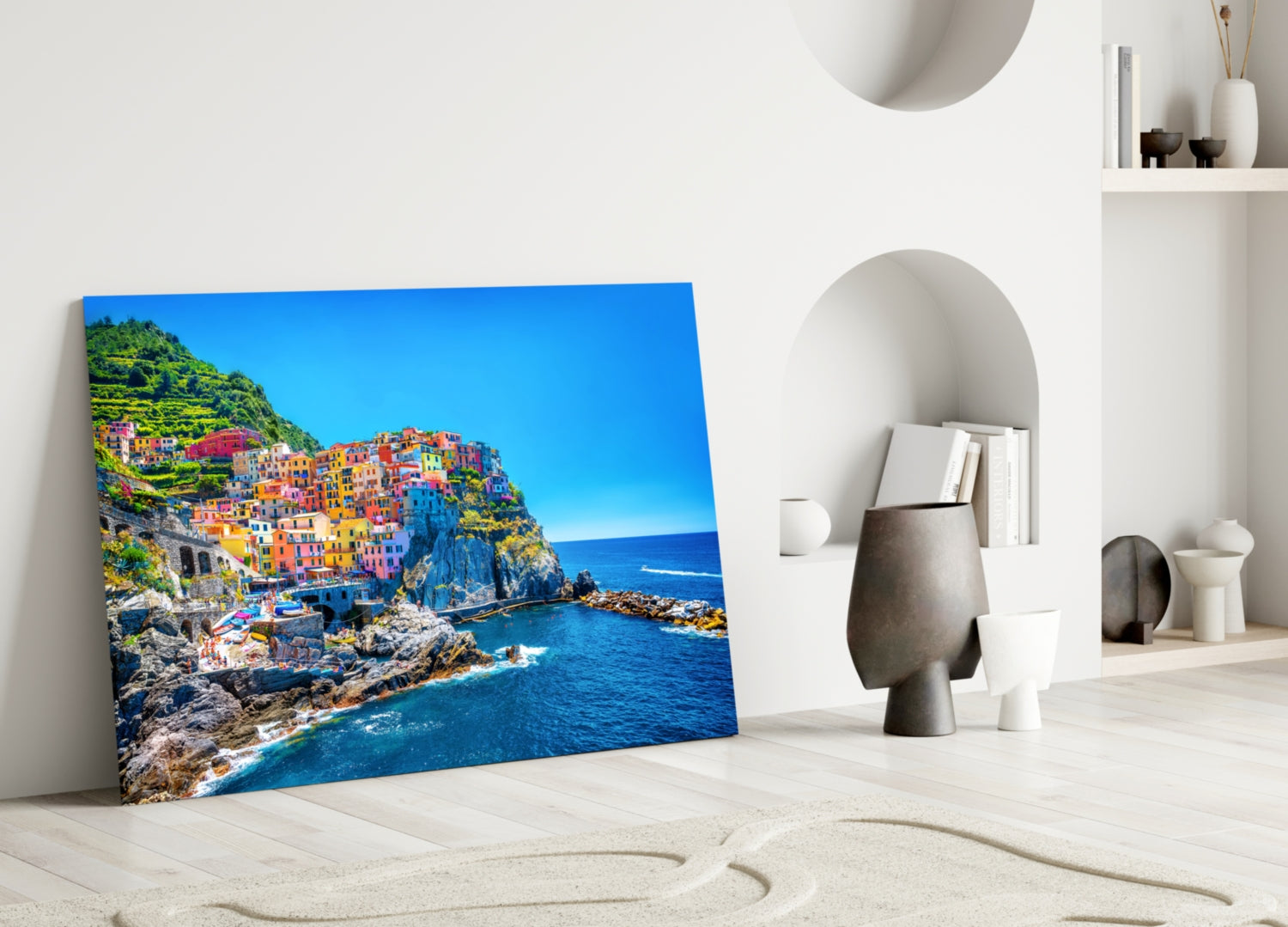 Manarola Glass Wall Art.