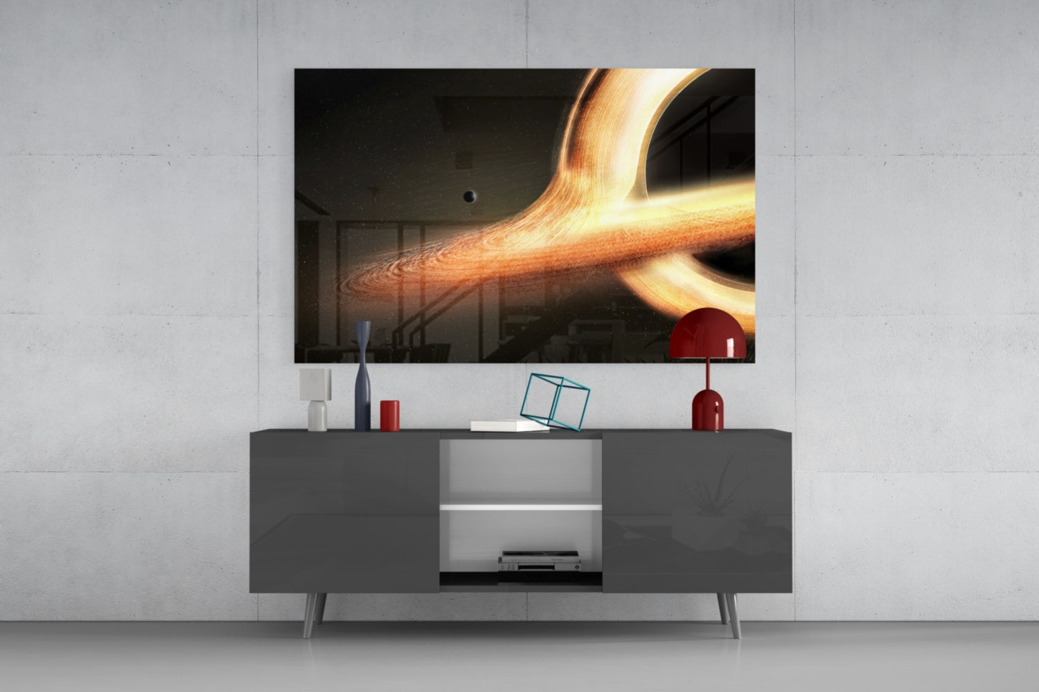 Space Glass Wall Art.