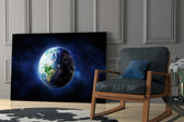 Cosmic yatay panel against an onyx-painted accent wall