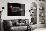 Deepsea Fish artwork styled in a home office interior