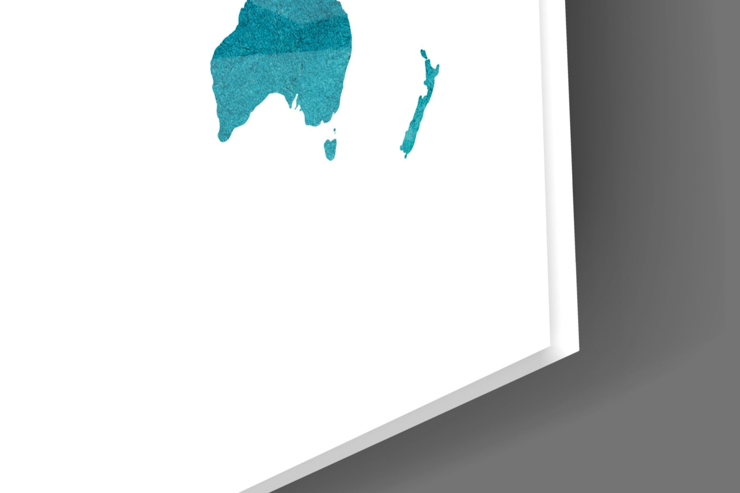 World Map Glass Wall Art.