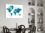 Cinematic map print bringing wanderlust to a hallway