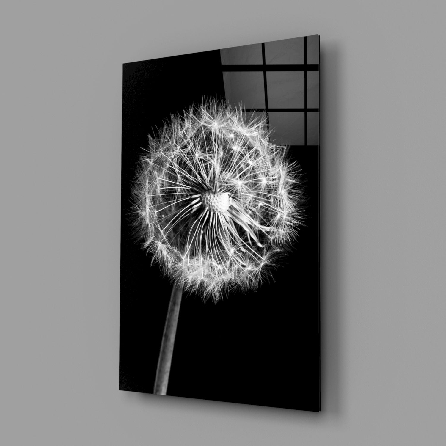 Dandelion Glass Wall Art.