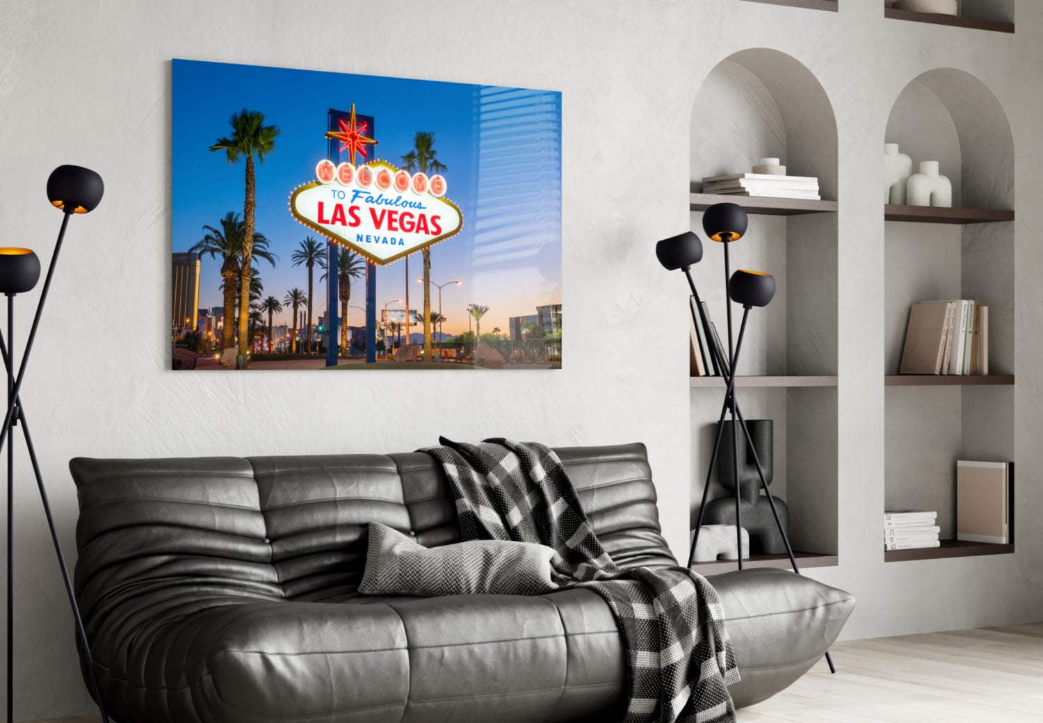 Vegas Glass Wall Art.