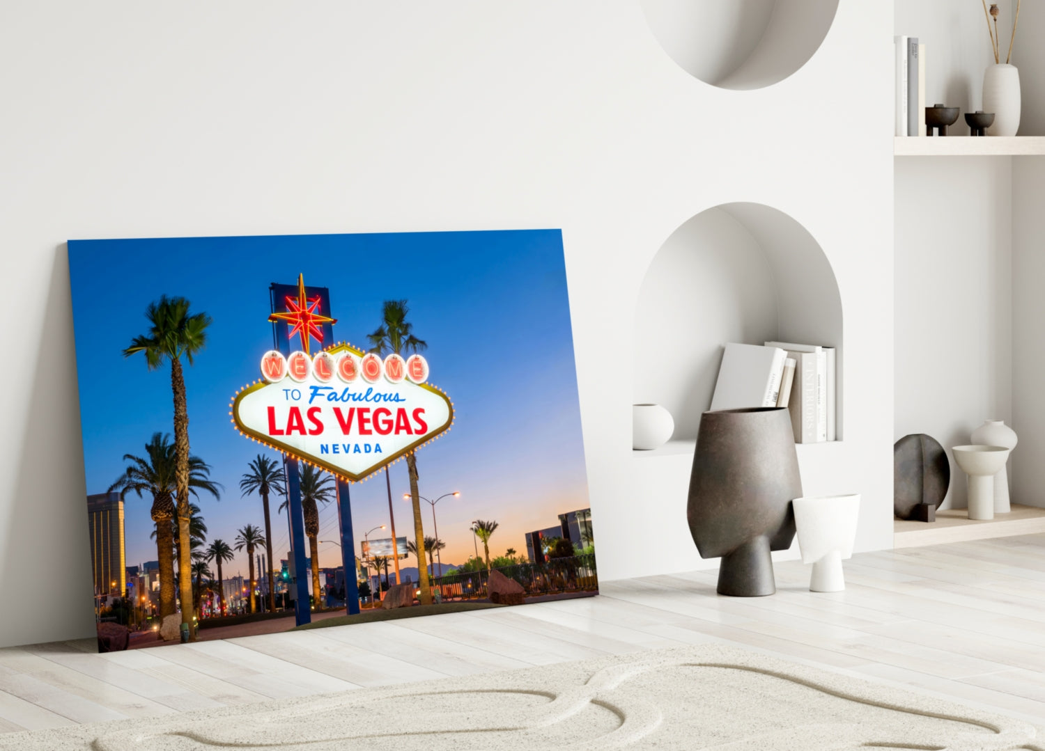 Vegas Glass Wall Art.