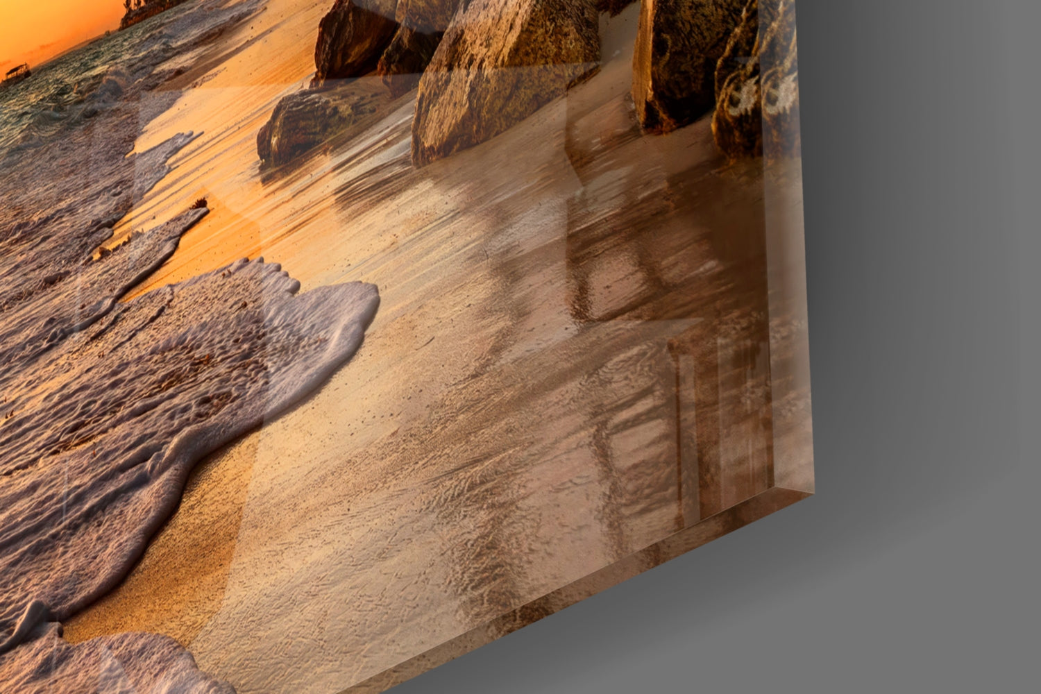 Beach Cruise Glass Wall Art.