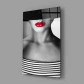 Editorial portrait panel anchoring a creative loft wall
