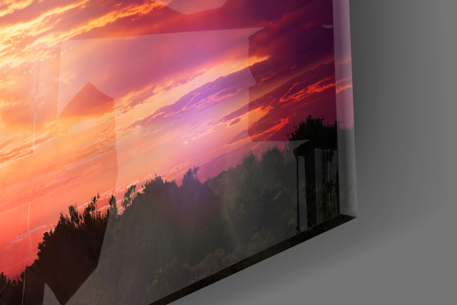 Cross Glass Wall Art.