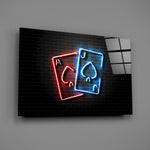 Casino panel anchoring a games room wall