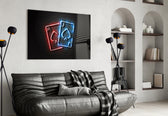 Ace and Joker artwork styled in a poker den interior