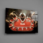 Casino panel anchoring a games room wall